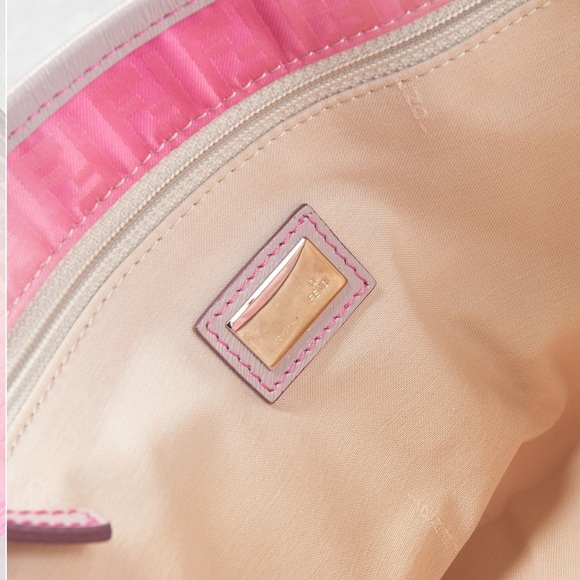 Sold Fendi Ombre Zucchino roll tote bag pink - Picture 4 of 6